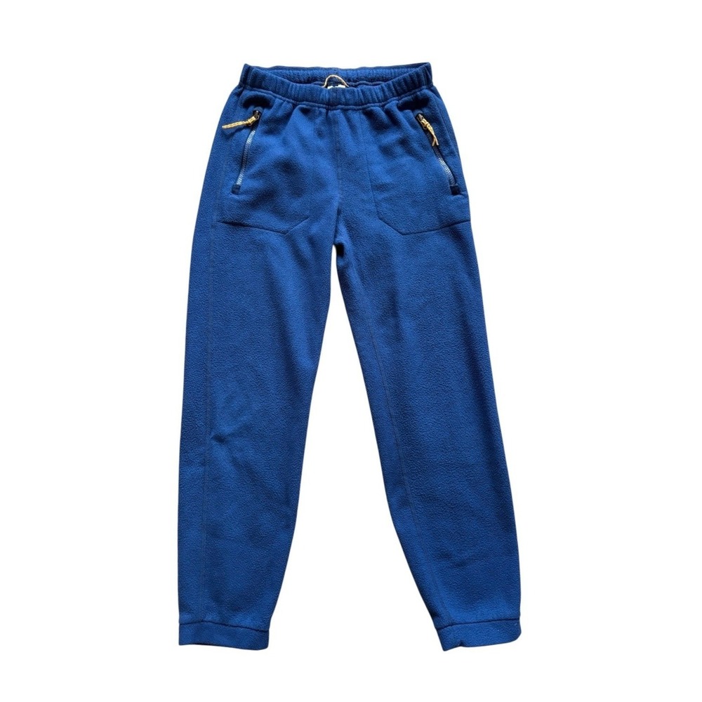 REI Co-op Kids Fleece Jogger Pants Large 14-16 Blue Zipper Outdoor Hiking
